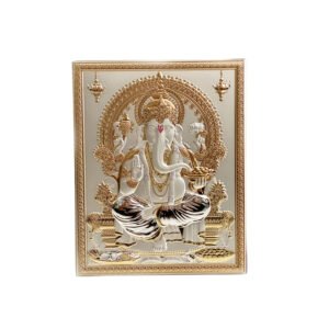 Silver Wall Plate of Lord Ganesha | 12.5 Inch| Saah Gifts