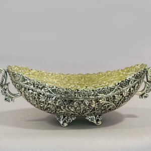 Buy Antique Silver Plated Centerpiece gift  | 10.5 Inch| Saah Gifts