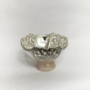 Artistic Silver Bowl Embossed & Pierced | 6 Inch Size| Saah Gifts