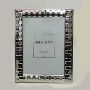 Unique Silver Photo Frame Woven Effect – 13×18 cm photo size – 925 Sterling Silver| Saah Gifts