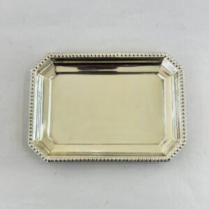 Silver Plated Small Tray Octagonal | 5.5″ long| Saah Gifts