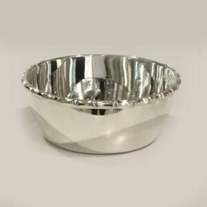 Buy Silver Bowl online in Bamboo Pat. – 4″ size | 92.5%| Saah Gifts