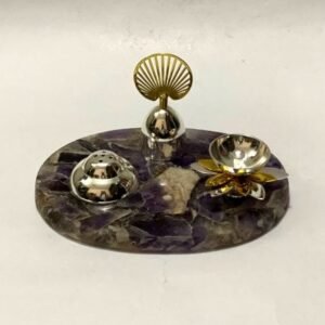 Silver Plated Pooja Thali | 7″| Saah Gifts