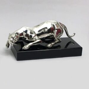 Best Silver PANTHER Statue Gift – 9.5 Inch| Saah Gifts
