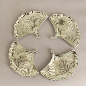 Silver Plated Shell Dish set of four | 6.0×4.5″ each| Saah Gifts