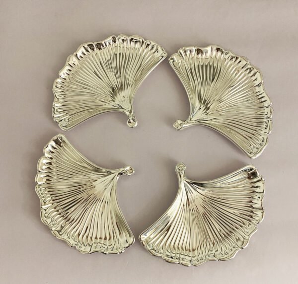 Silver Plated Shell Dish set of four | 6.0×4.5″ each| Saah Gifts