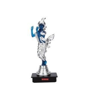 a Silver Lord Krishna Statue Standing – 32 cm Ht| Saah Gifts