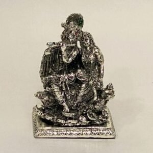 Buy Silver Radha Krishna online | 3.7″ Resin Silver| Saah Gifts