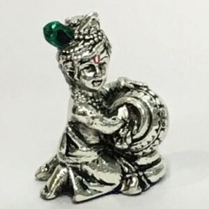 Small Silver Baby Matki Krishna  2.7 inch| Saah Gifts