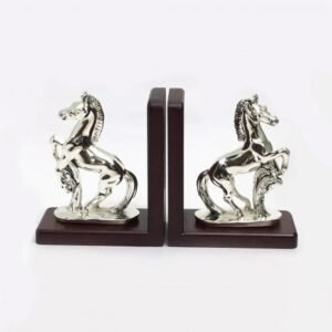 Buy Silver Horses Bookends Gift Online| Saah Gifts