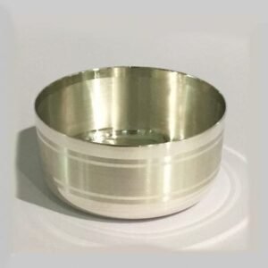 Plain Silver Katori or Bowl in 3.0″ dia | 92.5%| Saah Gifts