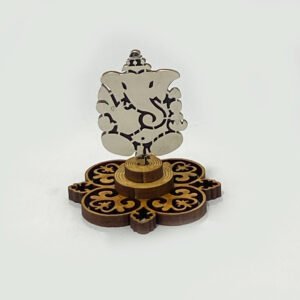 Artistic Silver Ganesha Tabletop  | 60 mm ht.| Saah Gifts
