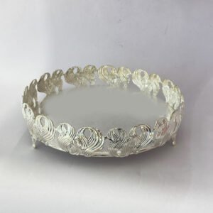 Best Silver Plated Centerpiece | 8.2″ dia| Saah Gifts
