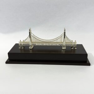 The Golden Gate Bridge Art Model Silver Coated | 9.2″ Long| Saah Gifts