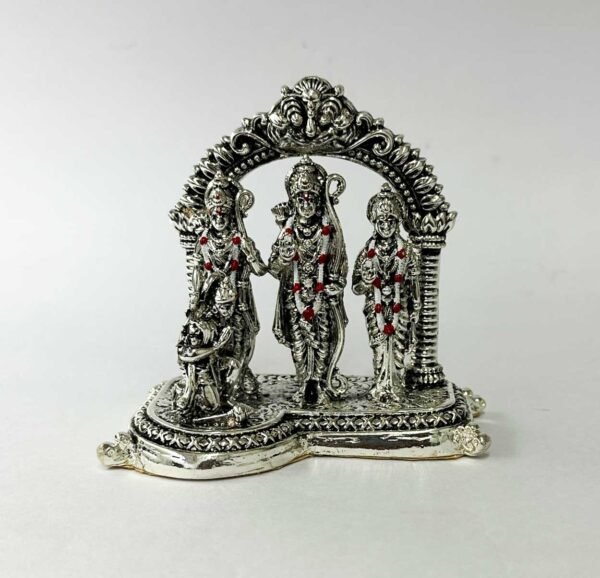 Silver Ram Darbar Mini with Mehrab | 3.5 Inch height| Saah Gifts