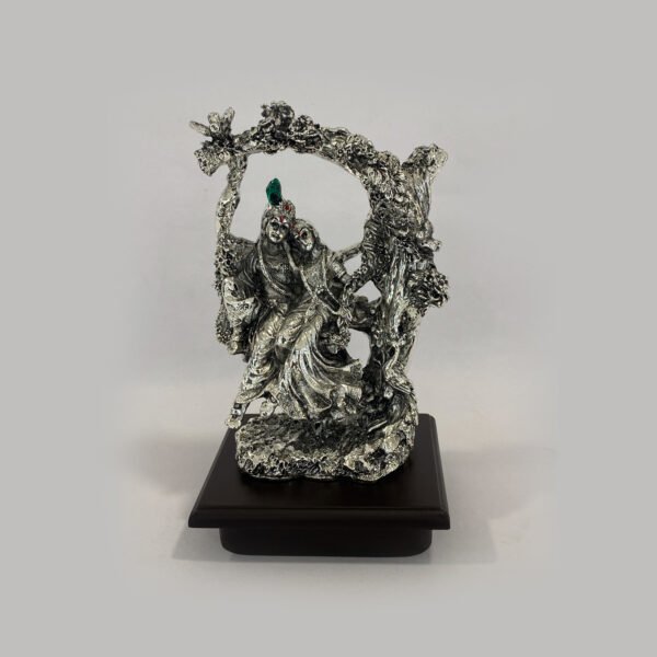 Silver Radha Krishna on Jhoola | 7 Inch| Saah Gifts