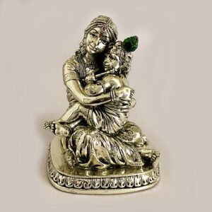 Silver Yashoda Nandlala Statue | 5.2 inch| Saah Gifts