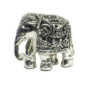 Antique Silver Elephant Gift  3″ – Resin Silver| Saah Gifts