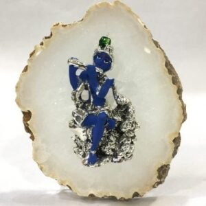 Buy Silver Krishna Idol Online – 4.75 Inch