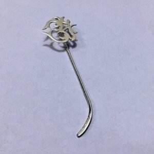 Pure Silver Bookmark featuring OM in 925 Sterling Silver – 3.5 Inch