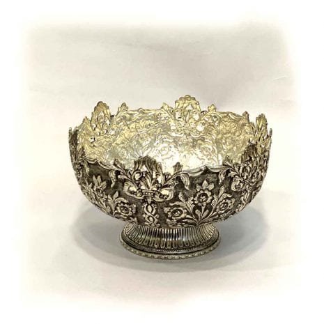 Buy Silver Plated Antique Bowl – 7 inch