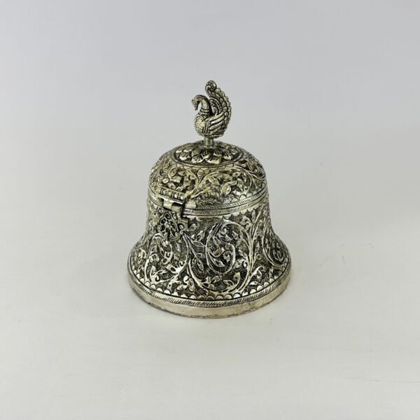 Silver Plated Antique Box Bell Shape | 5″ ht.