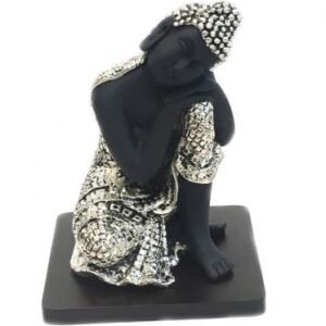 Buy Silver Budha Statue Gift – 7.5 Inch Height – Resin Silver