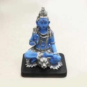 Best Silver Lord Shiva Statue Gift 7.5″ – Resin Silver