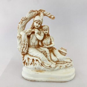 Fine Radha Krishna Sitting Under Tree Arc  | 7 Inch