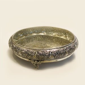 Super Antique Silver Centerpiece or Urli | 14 Inch Dia