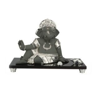 Gorgeous, Rare Art Silver Samridhi Ganesha Idol | 61×44 cm