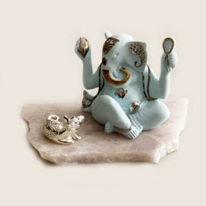 Super Gold Plated Sitting Ganesha | 9.0 Inch long