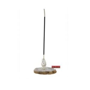 Silver Agarbatti Holder – Hands | 10×5 cm