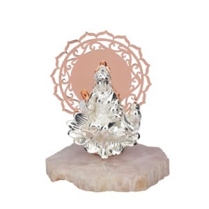 A Silver Laxmi with Big Chakra | 18 cm