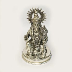 Solid Silver Ashirwad Hanuman | 3.7″ Ht