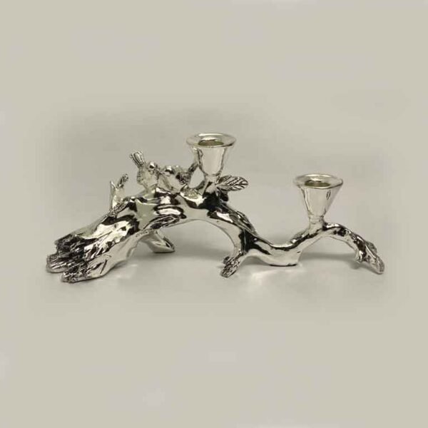 Fancy Silver Candle Stand online | 13 Inch
