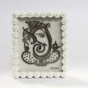 Buy Silver Foil Ganesh Frame Gift Online – 4.5″