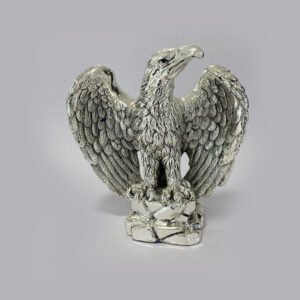 Wonderful Silver Eagle in a Sitting Pose | 8 Inch
