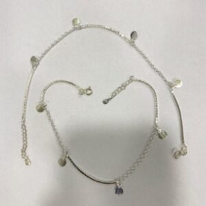 A Fashion Silver Anklet Pair
