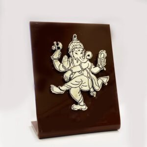 Dancing Silver Ganesha Statue | 5 Inch