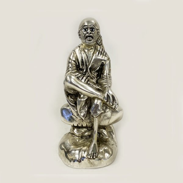 Pure Silver Sai Baba Idol | 3.2″ Ht