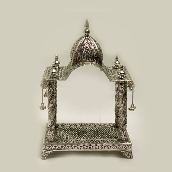 Antique Silver Plated Mandir with Price | 12 Inch