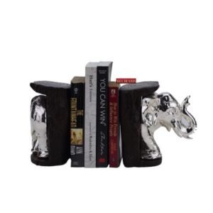 Buy Silver Elephant Bookends online | 22×13 cm