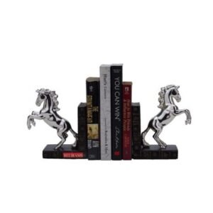 Royal Silver Horse Bookends online | 29×17 cm