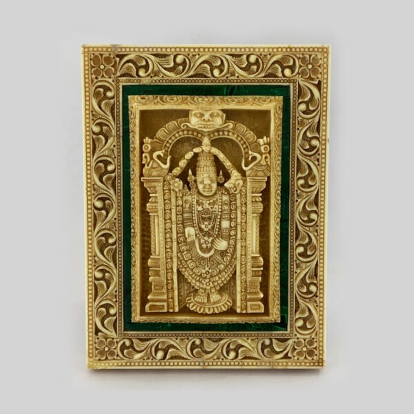 Hand Carved Tabletop or Frame of Balaji | 8 Inch