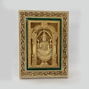 Goddess Padmavathi Hand Carved Idol Frame | 8 Inch