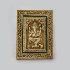 Superb Hand Carved Frame of Ganesh Ji | 8 Inch