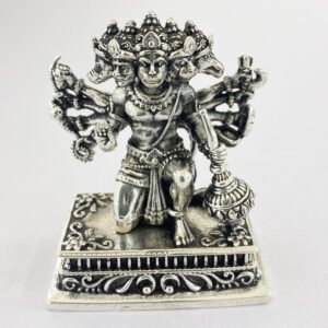 Pure Silver Punchmukhi Hanuman Miniature | 50 mm Ht