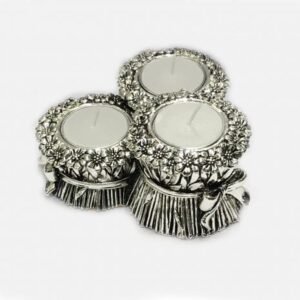 Silver Tealight Holder Stand – 5.0″