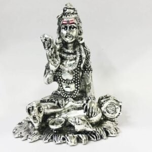 Silver Shiva Statue 3.2 Inch High